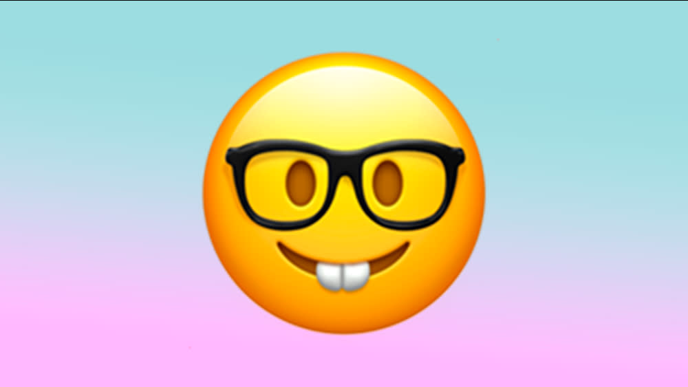  Apple nerd face emoji. 