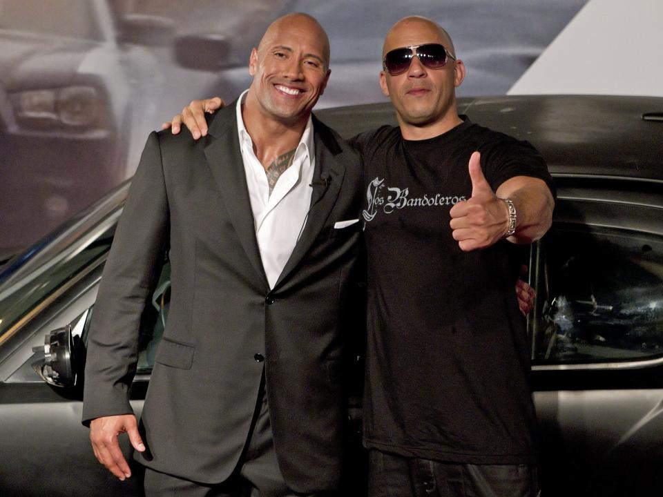 Vin Diesel and Dwayne Johnson are friends