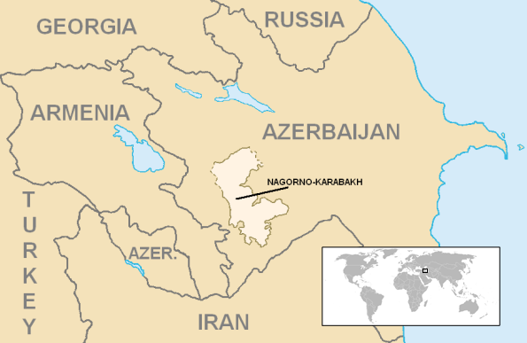 納哥諾卡拉巴克（Nagorno-Karabakh）（Wikipedia / Public Domain）