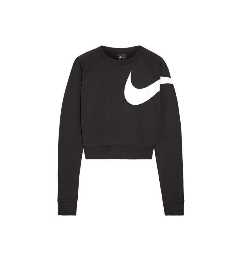 <p>Sweat en jersey imprimé Nike Versa Dri-Fit, 65$, net-a-porter.com </p>