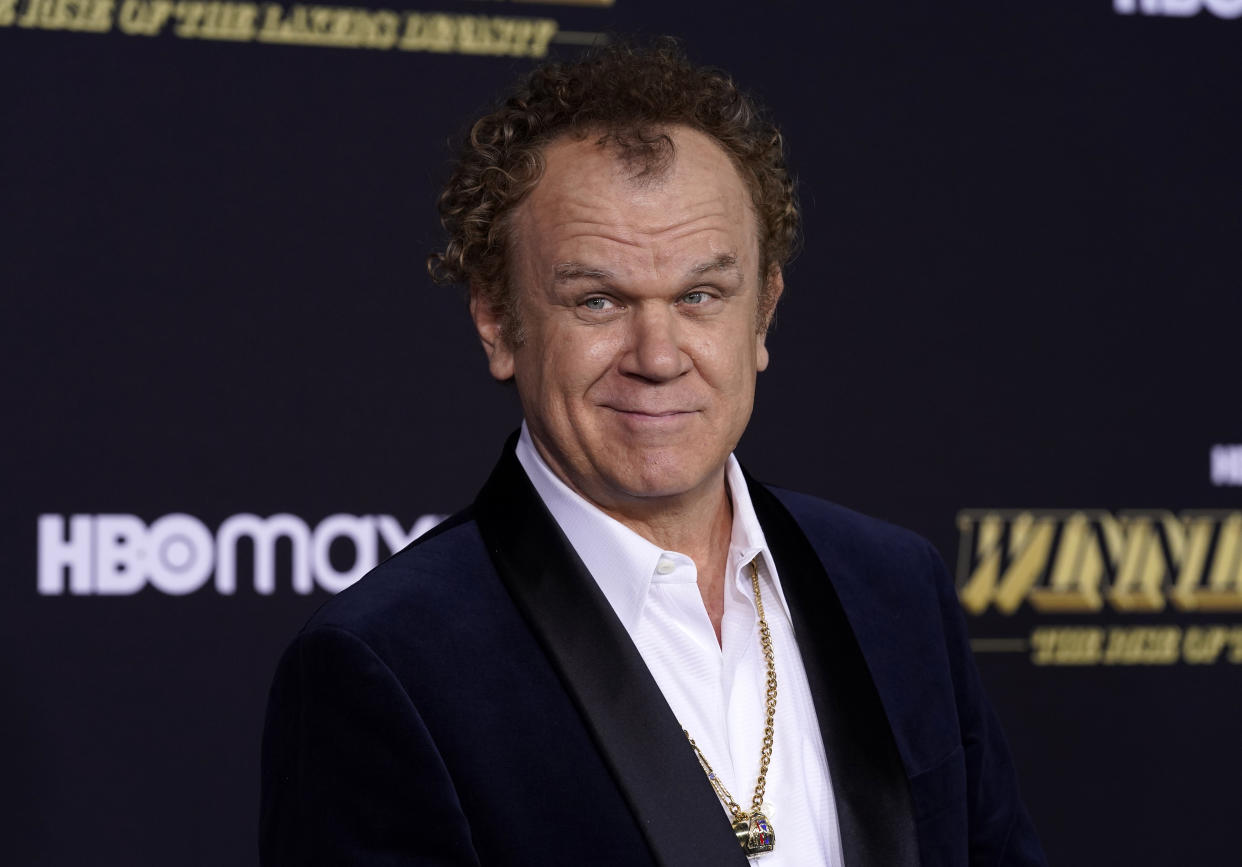 John C. Reilly poses at the premiere of the HBO television series 