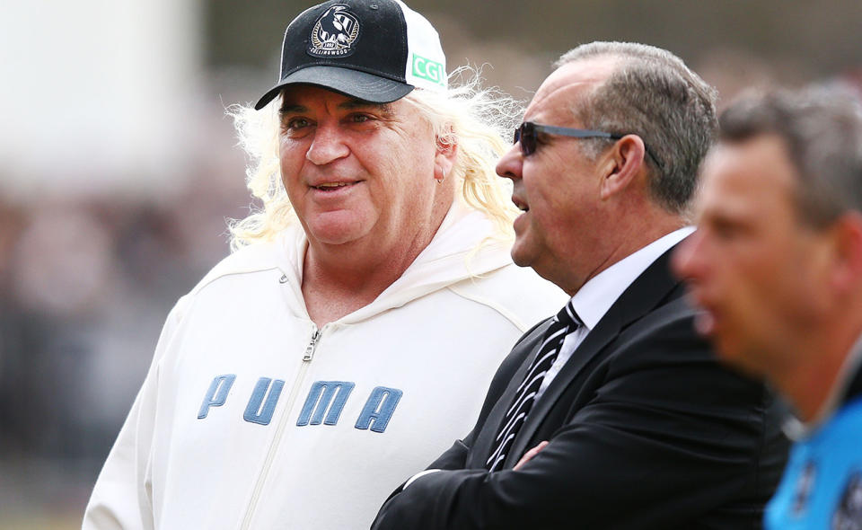 'Joffa' Corfe, pictured here during a Collingwood Magpies training session in 2018.