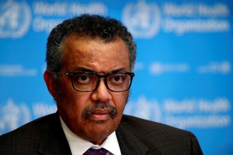 Director-General of the World Health Organization (WHO) Tedros Adhanom Ghebreyesus: REUTERS