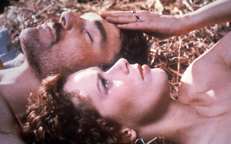 Sylvia Kristel with Nicholas Clay as Mellors in Jaeckin's 1981 adaptation of Lady Chatterley's Lover - Entertainment Pictures/Alamy 