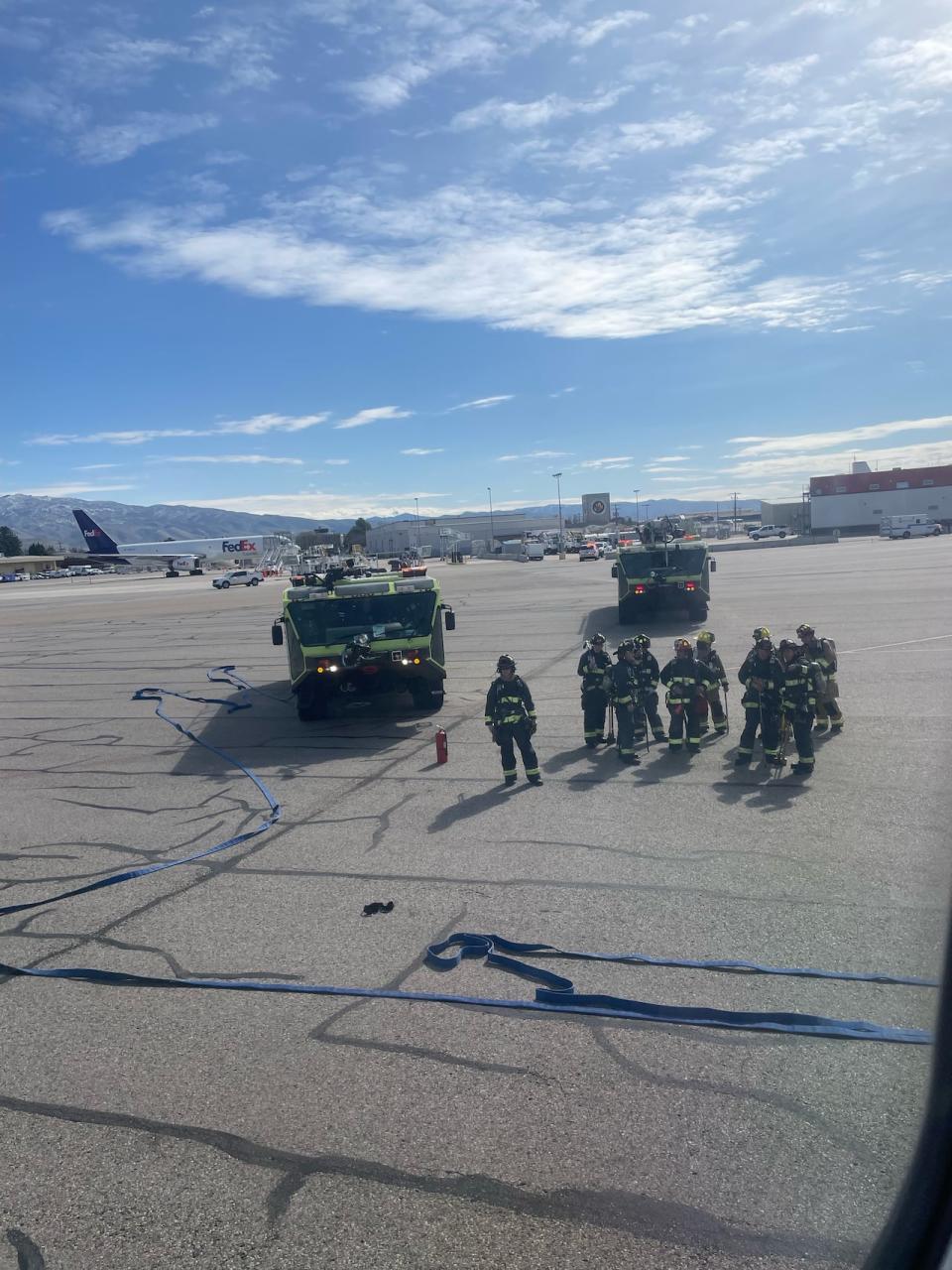 Campbell said emergency responders and firefighters were ready on the tarmac at Boise Airport to asses the situation as soon as they landed. 