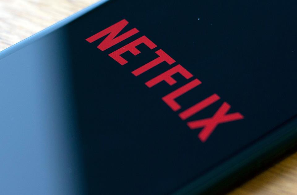 In this file illustration photo taken on July 10, 2019 the Netflix logo is seen on a phone in Washington, DC.