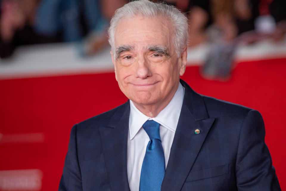 Martin Scorsese attends ''The Irishman'' red carpet during the 14th Rome Film Festival on October 21, 2019. (Photo by Mauro Fagiani/NurPhoto via Getty Images)