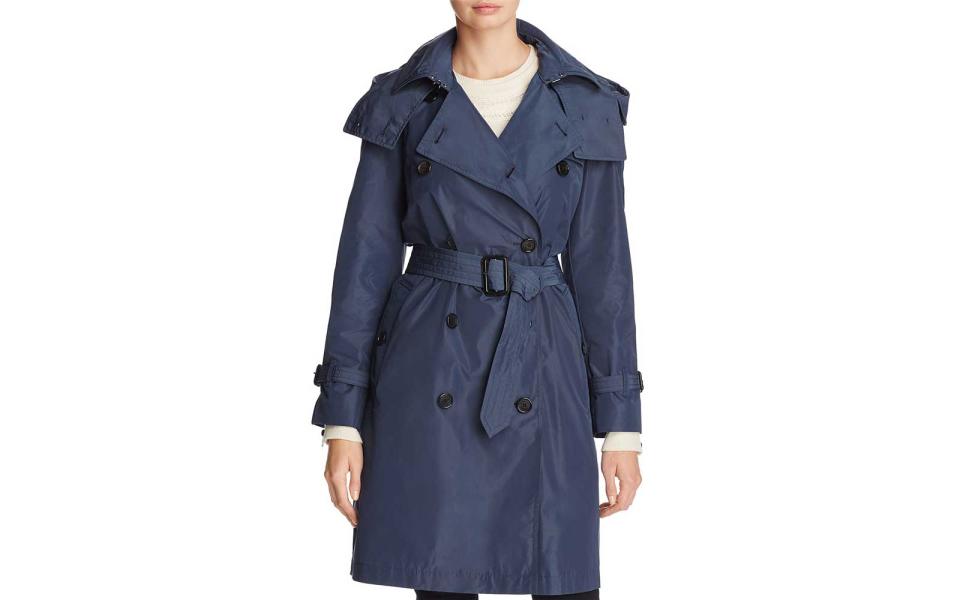 Burberry 'Amberford' Hooded Trench Coat