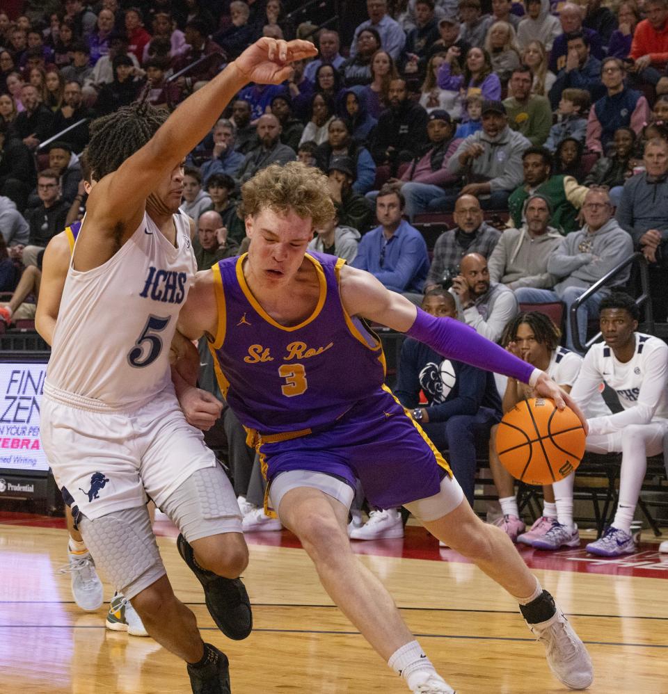 St. Rose Boys Basketball dominates Monclair’s Immaculate Conception 73-29 in NJSIAA Non-Public B Final at Piscataway, NJ on March 8, 2024.