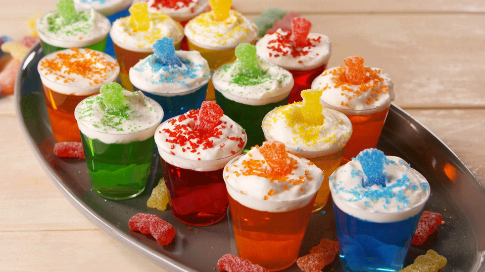 Sour Patch Jell-O Shots
