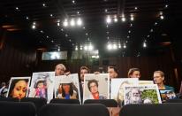 Family members attend as Boeing's Muilenburg testifies before Senate Commerce, Science and Transportation hearing on grounded 737 MAX on Capitol Hill in Washington