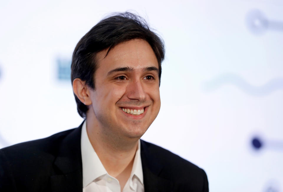 Tezos co-founder and CTO Arthur Breitman smiles during the Money 20/20 conference in Las Vegas, Nevada, U.S. on October 24, 2017. REUTERS/Steve Marcus