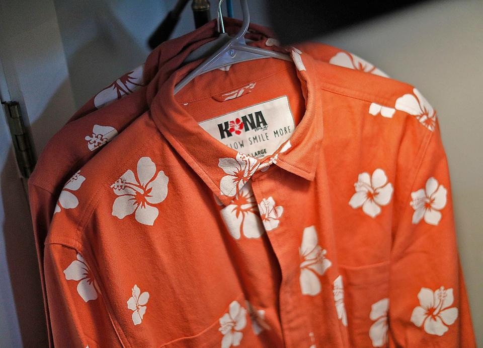 Zachary Will, 22, started Kona Brand selling Hawaiian-themed flannel shirts when he was a student at Marshfield High.