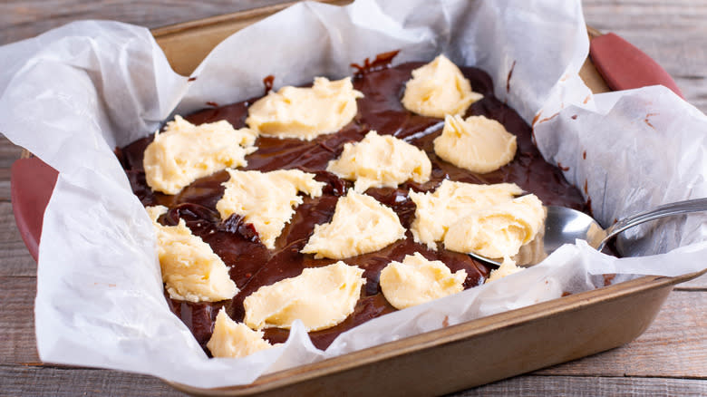 Raw tray of brookies