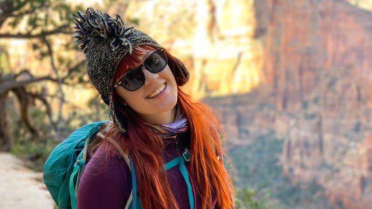 <span class="article__caption">The author in Zion National Park</span> (Photo: Emily Pennington)