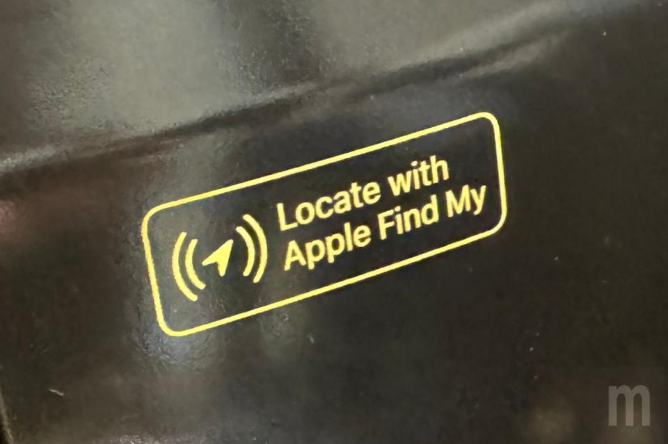 ▲支援車款會在車身標示「Locate with Apple Find My」