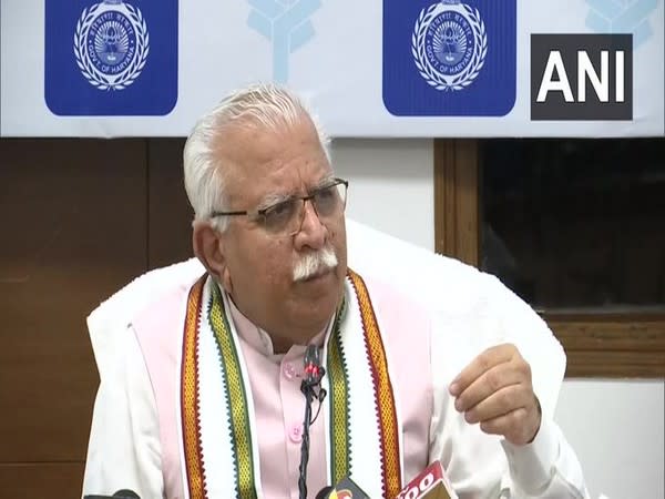 Haryana Chief Minister Manohar Lal Khattar. (File Photo/ANI)