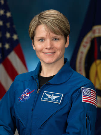 NASA astronaut Anne McClain is shown in Houston, Texas, U.S., January 16, 2014. Robert Markowitz/NASA-JSC/Handout via REUTERS