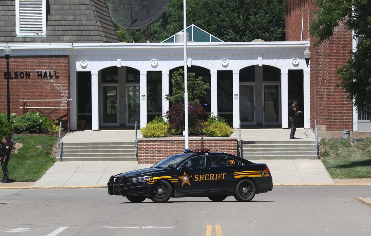 The OU-Z and Zane State College campus was closed because of a bomb threat Tuesday afternoon.