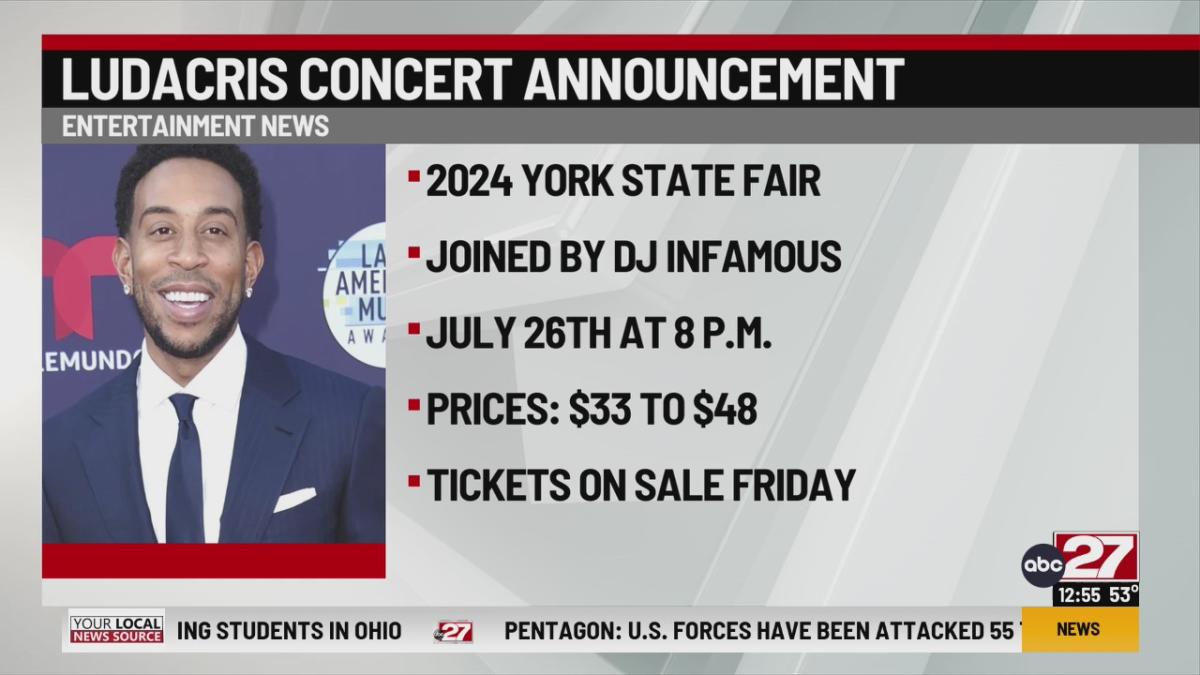 Ludacris set to perform at the 2024 York State Fair