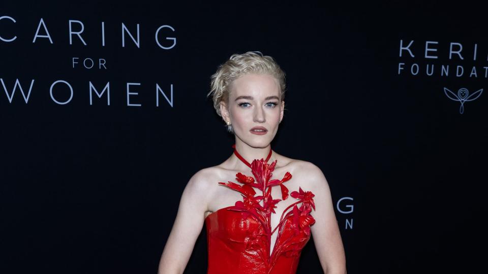 new york, new york september 12 julia garner attends the kering caring for women dinner at the pool on september 12, 2023 in new york city photo by gothamwireimage