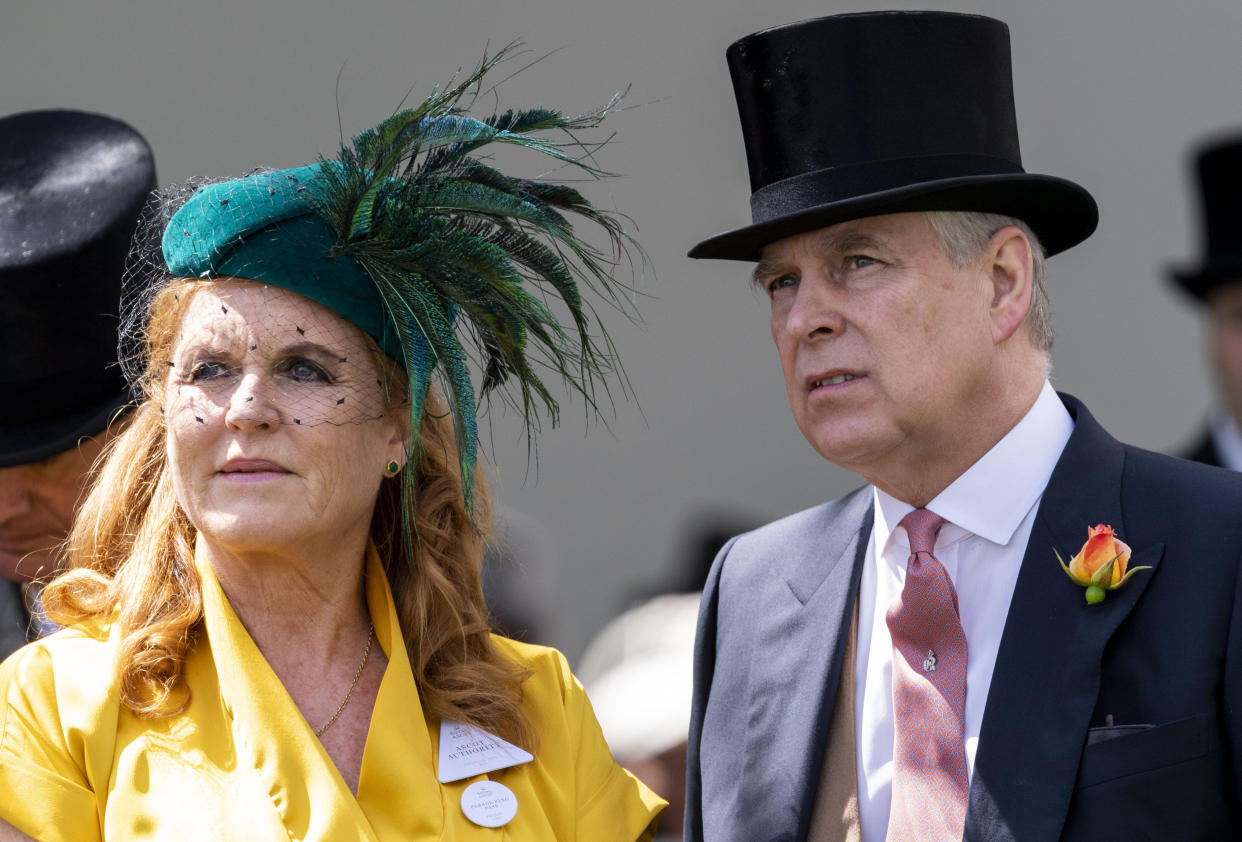 November 21st 2019 - Prince Andrew The Duke of York and Sarah Ferguson The Duchess of York relationship and reconciliation rumors continue to swirl amid the Prince Andrew / Jeffrey Epstein scandal. - File Photo by: zz/KGC-178/STAR MAX/IPx 2019 6/21/19 Sarah Ferguson The Duchess of York and Prince Andrew The Duke of York at Royal Ascot Day Four at Ascot Racecourse. (Ascot, Berkshire, England, UK)