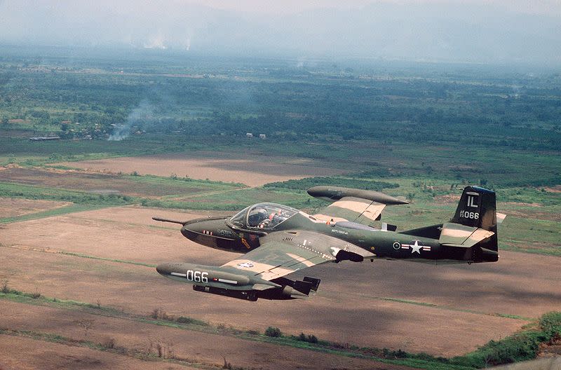 Los A37 combatieron por primera vez en la Guerra de Vietnam (U.S. Air Force)