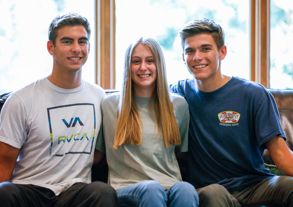 Glendale Triplets Travis, Hannah, and Johnathan Peak each earned a 5.0 GPA making them all valedictorians of their class.