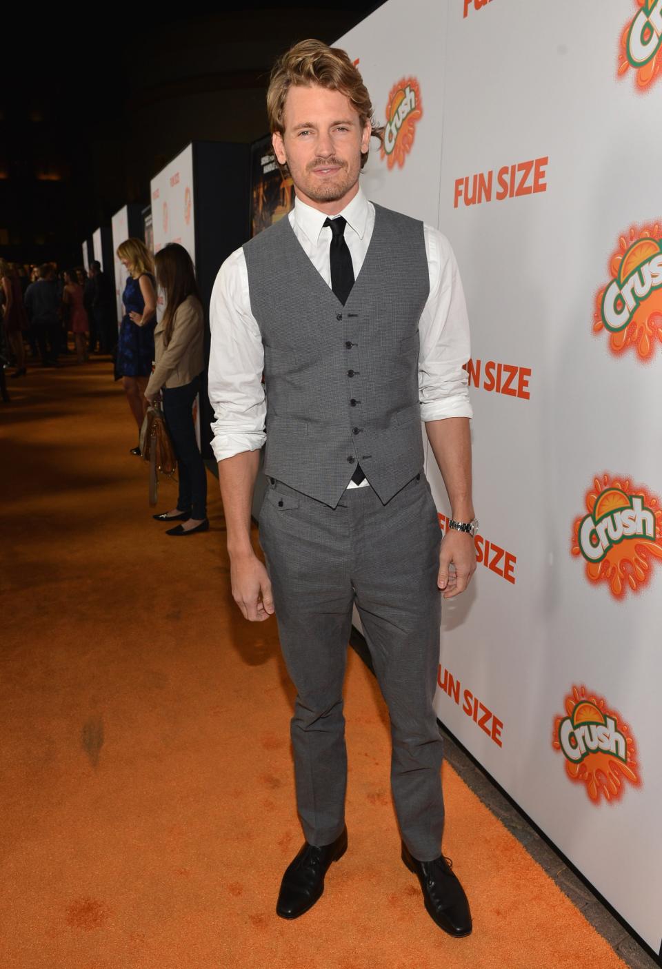 HOLLYWOOD, CA - OCTOBER 25: Actor Josh Pence arrives to the premiere of Paramount Pictures' "Fun Size" at Paramount Theater on the Paramount Studios lot on October 25, 2012 in Hollywood, California. (Photo by Alberto E. Rodriguez/Getty Images)