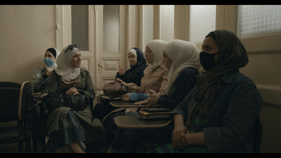 A center for deaf and mute women seen in 'Under the Sky of Damascus'