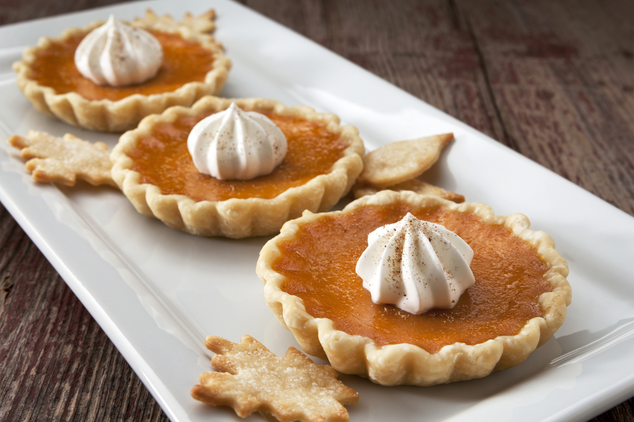 mini pumpkin pies or tarts