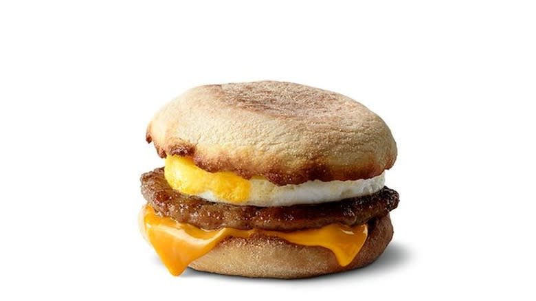 McDonald's Sausage McMuffin with egg