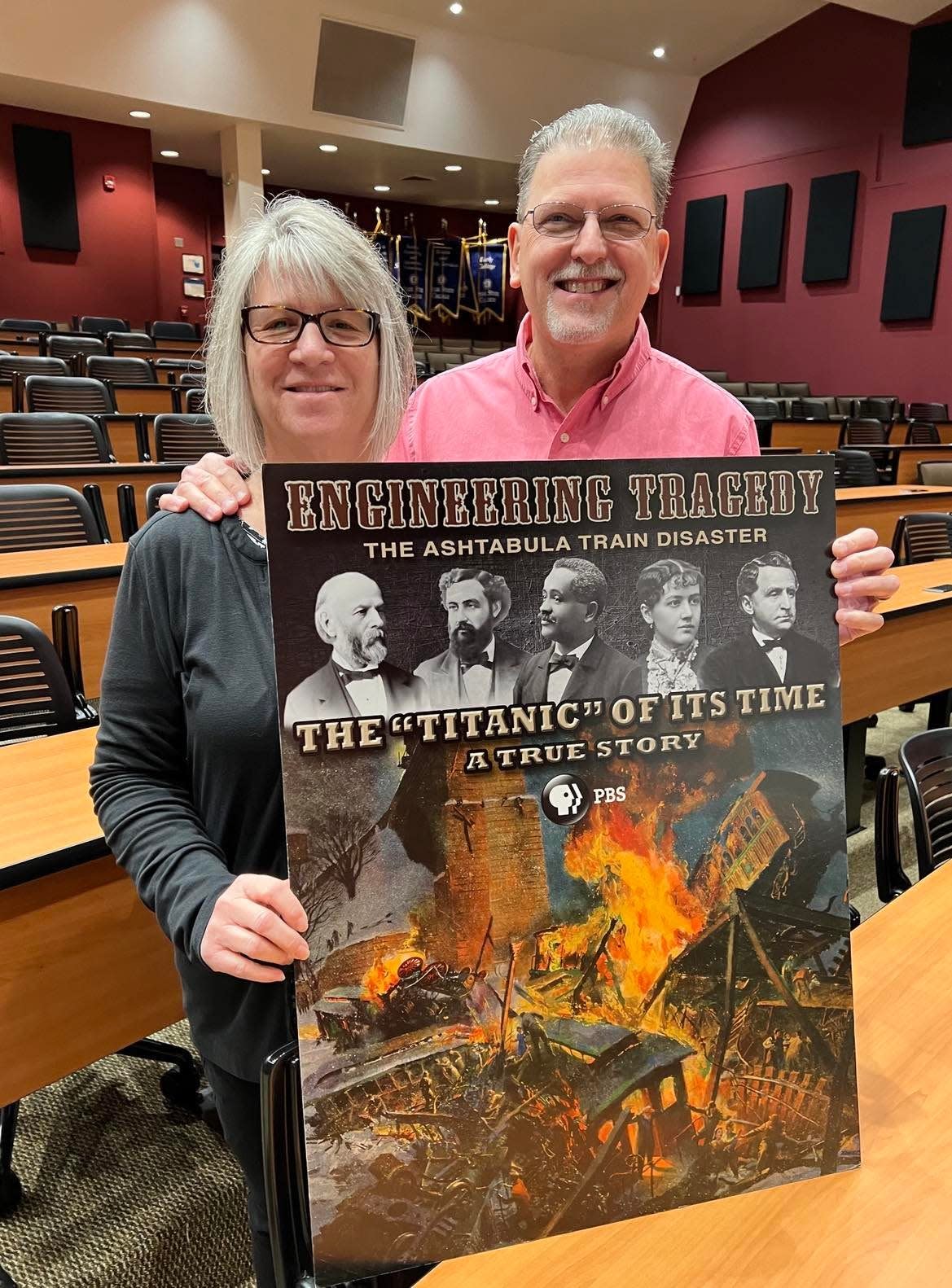 Patti and Len Brown of Canal Fulton spent more than four years working on the "Engineering Tragedy: The Ashtabula Train Disaster" documentary. The film about the 1876 event will be shown on area PBS stations in the region, as well as at Stark State College on March 29.