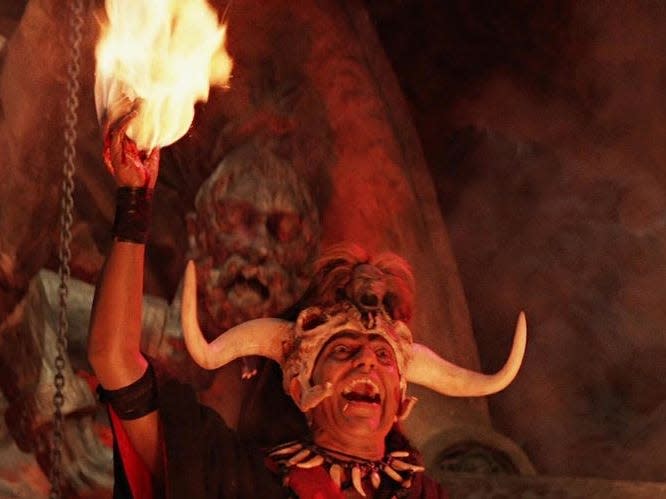 Amrish Puri as Mola Ram in "Indiana Jones and the Temple of Doom."