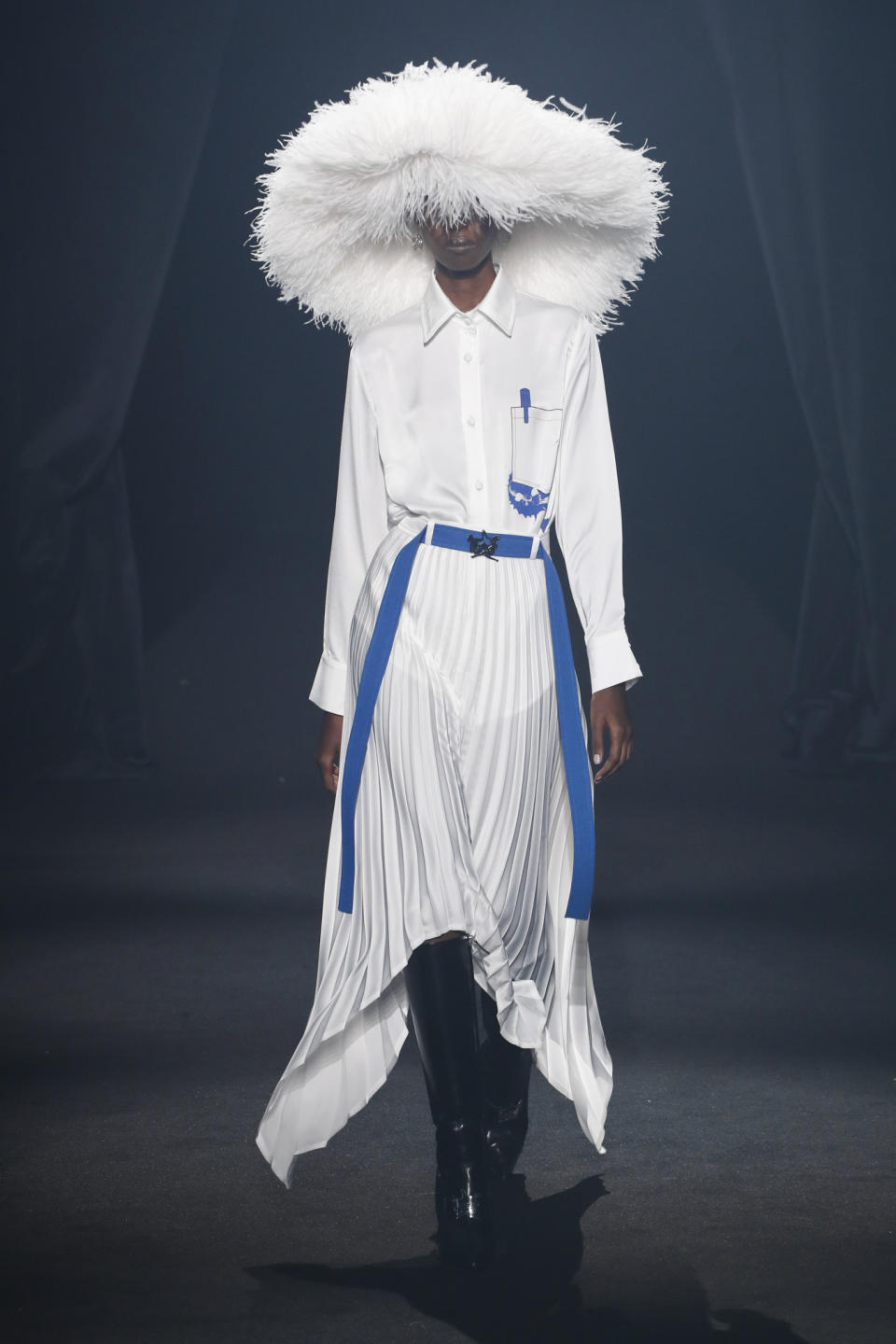 Thebe Magugu’s look for the “Love Brings Love” tribute show in October 2021. - Credit: Giovanni Giannoni/WWD