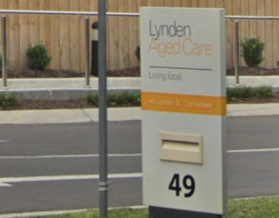 Lynden Aged Care in Camberwell closed its gates to the public after a resident tested positive. Source: Google Maps 