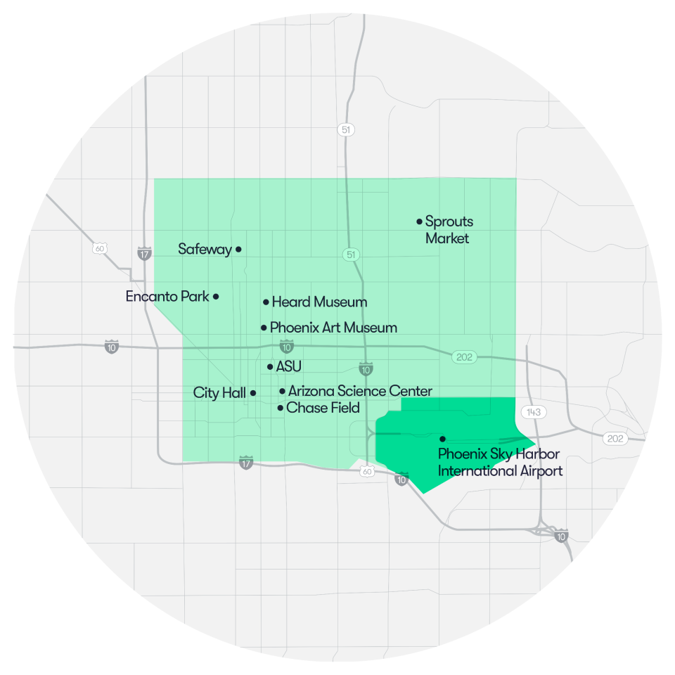 waymo phoenix map