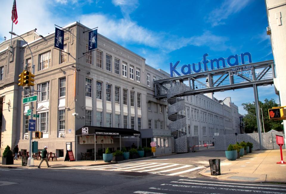 The restaurant is located on the lot of Kaufman Astoria Studios. Courtesy of Sac's Place