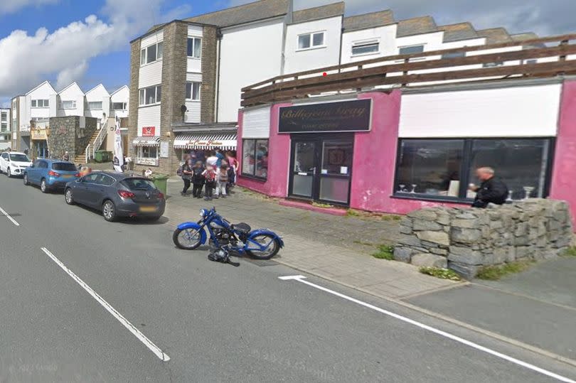 The Billie Jean hairdressing salon on Marine Parade, Tywyn, which could be turned into an ice cream, dessert and coffee shop if plans are approved by Cyngor Gwynedd.
