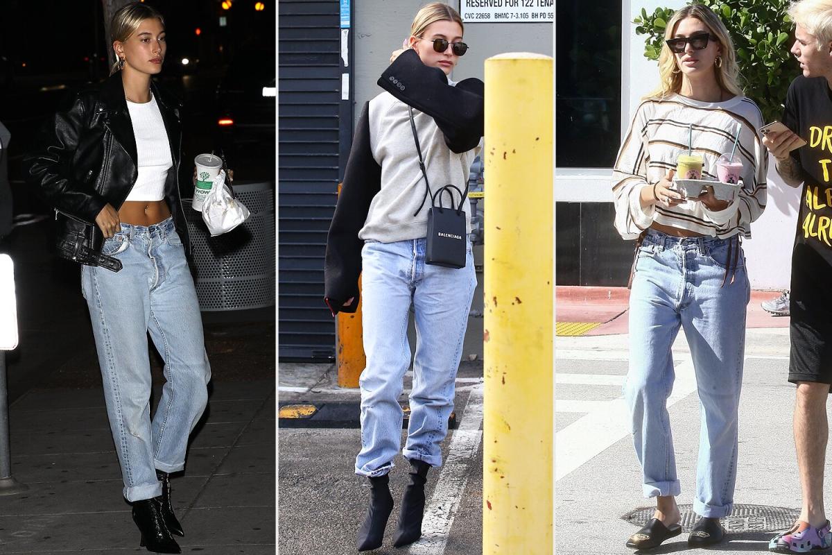 Hailey Bieber Can't Stop Wearing These Levi's Jeans — and We Found a ...