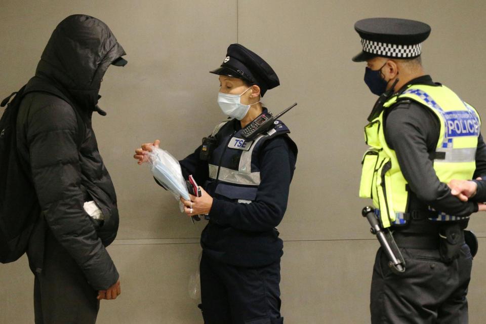 A man getting issues with a fine for not wearing a mask (PA)