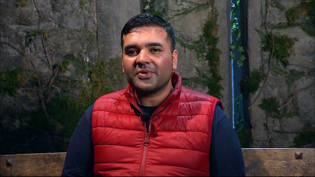 Naughty Boy walked away from his campmates. (Photo by ITV/Shutterstock)