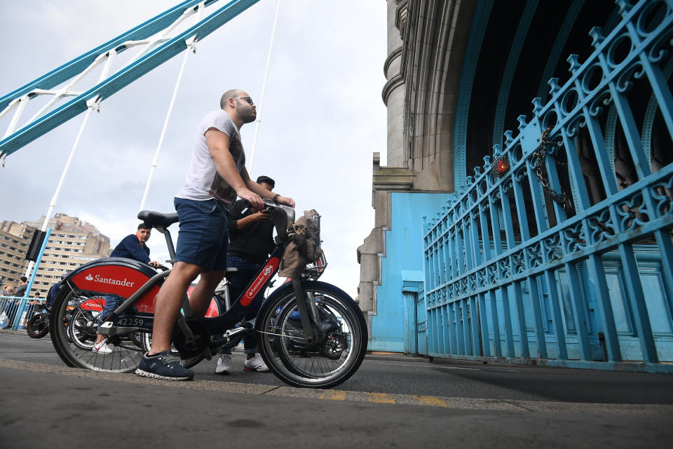 Tower Bridge stuck open