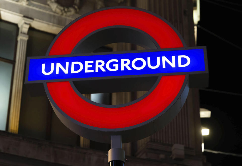 The London Underground sign at Oxford Circus Station. Photo: Star Max/IPX