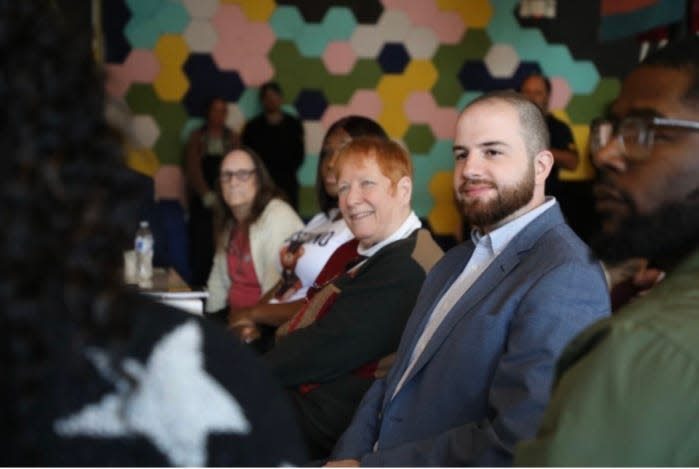 State Sen. Jeremy Moss, D-Southfield, was at Bobcat Bonnie's in Ferndale on Feb. 24, 2023, for a roundtable expressing support for a bill he introduced amending Elliot-Larsen Civil Rights Act to include sexual orientation and gender identity as categories of protection