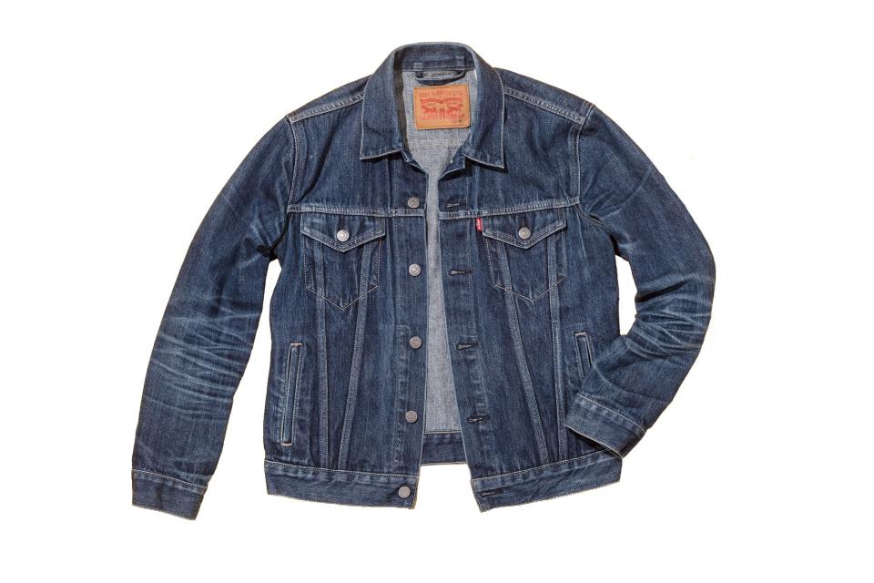 Levi's trucker jacket in Dark Stonewash (was $90, 44% off with code LEVISGQ)