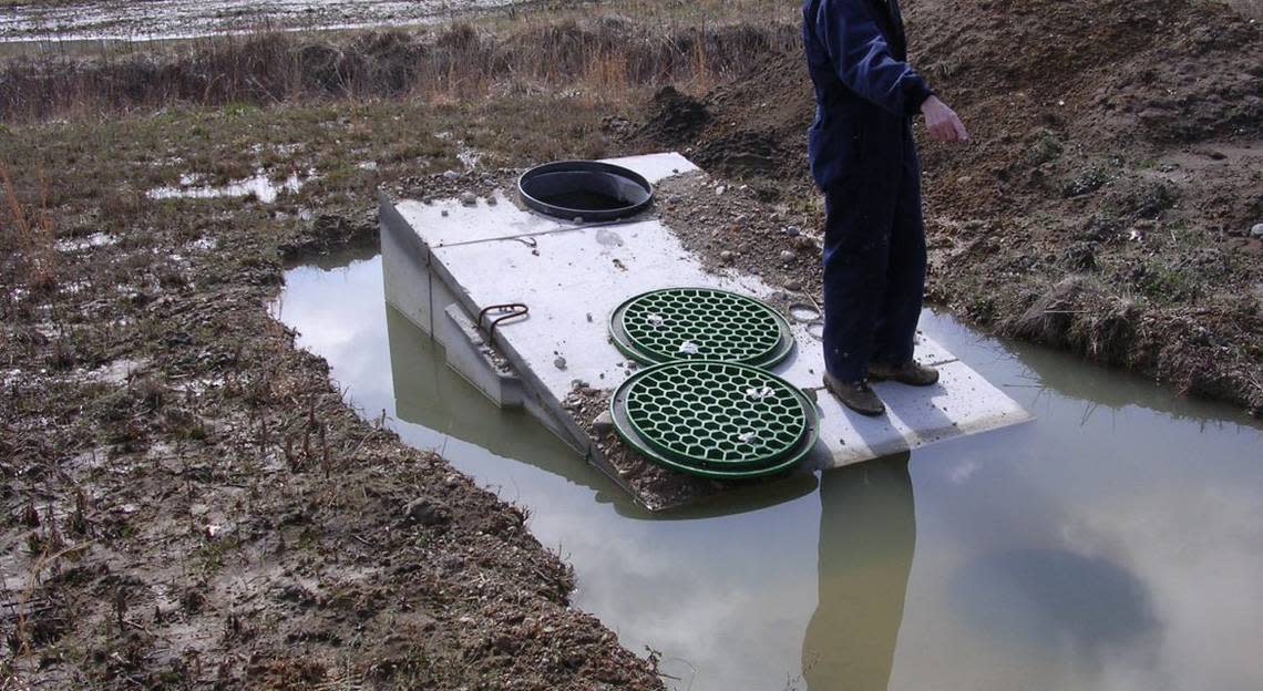 Septic tanks containing human waste can fail when floods occur