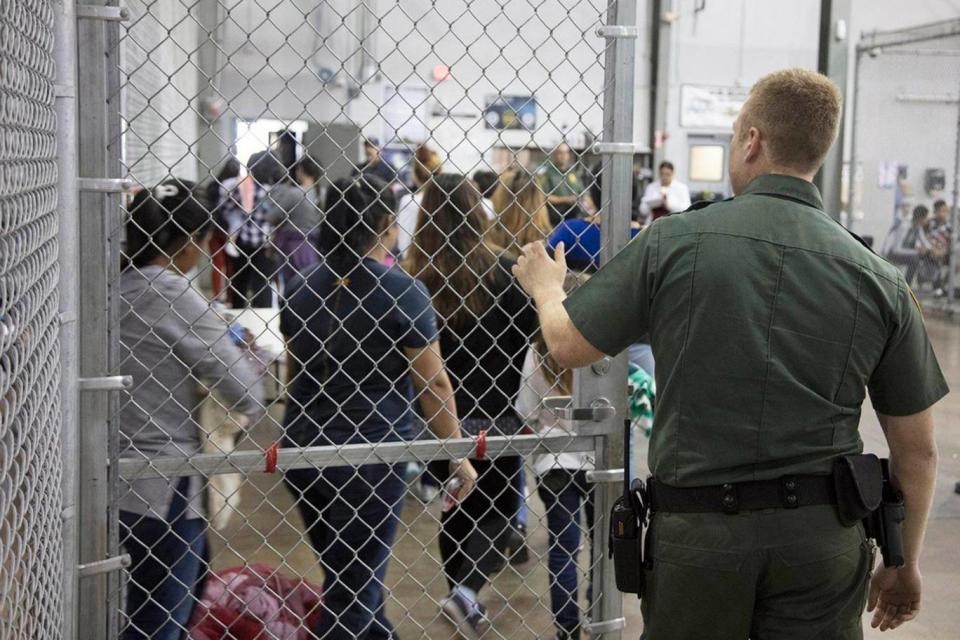 Inside a United States border patrol processing Centre (EPA/US Customs and Border Protection)