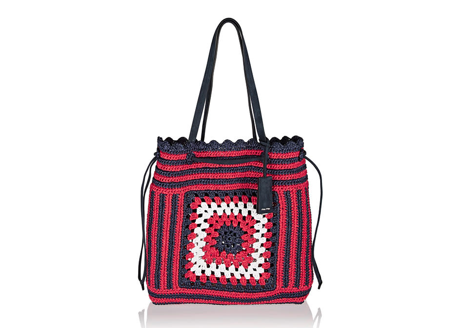 <p>Miu Miu Raffia Tote, $975, <a rel="nofollow noopener" href="http://www.net-a-porter.com/product/551709/Miu_Miu/suede-trimmed-raffia-tote%20" target="_blank" data-ylk="slk:net-a-porter.com;elm:context_link;itc:0;sec:content-canvas" class="link ">net-a-porter.com</a></p>