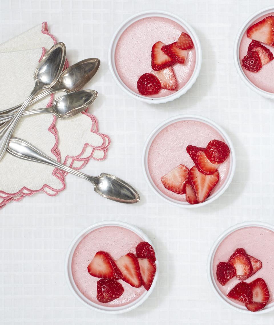 Fresh Strawberry Panna Cotta